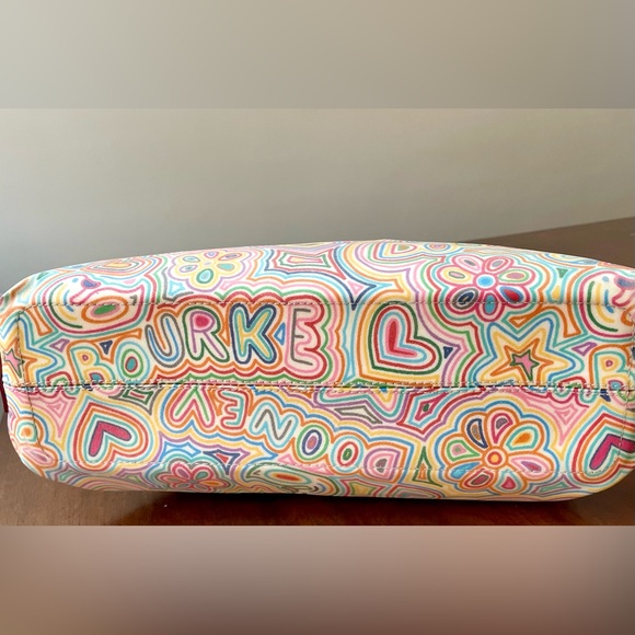 Vintage Dooney & Bourke Rainbow Zipper Scribble Shoulder Bag Wristlet Set Y2K - Picture 8 of 16